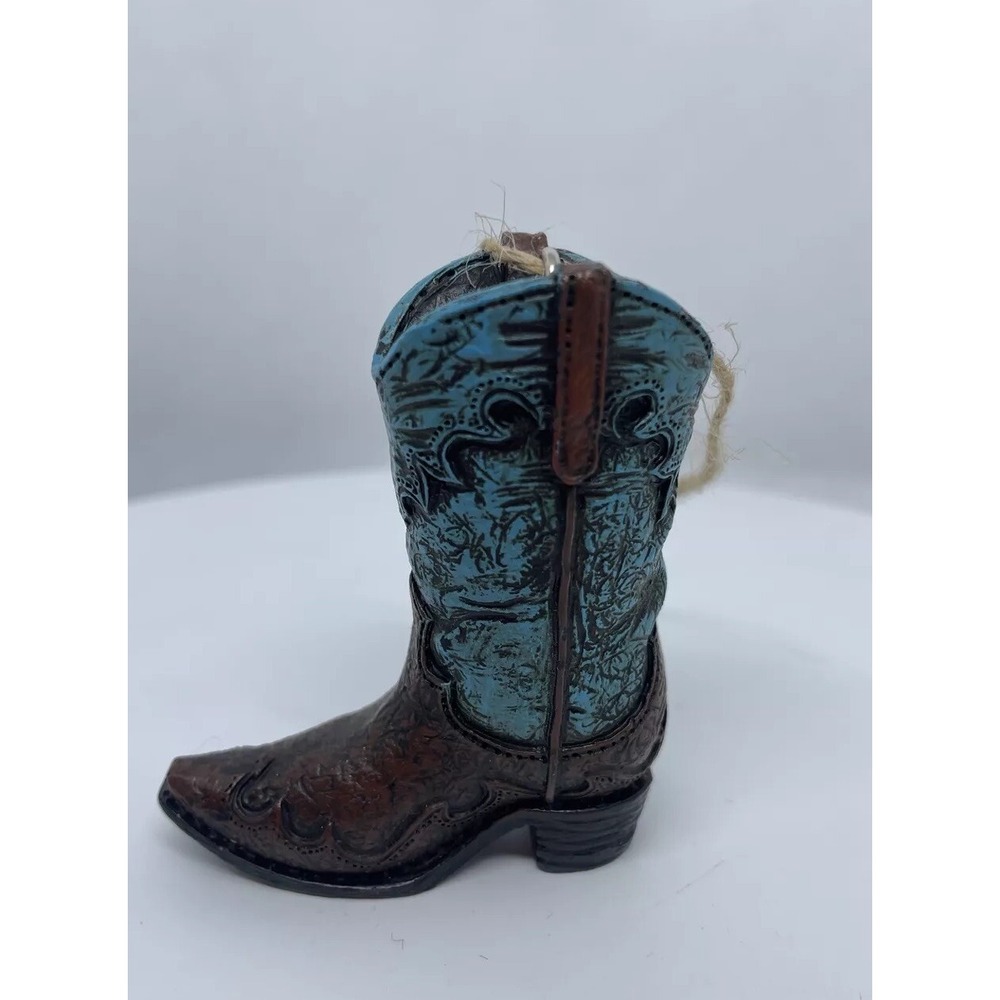 Cowboy Boot Ornament Souvenir Western Country Ranch Cowgirl TX Christmas Holiday